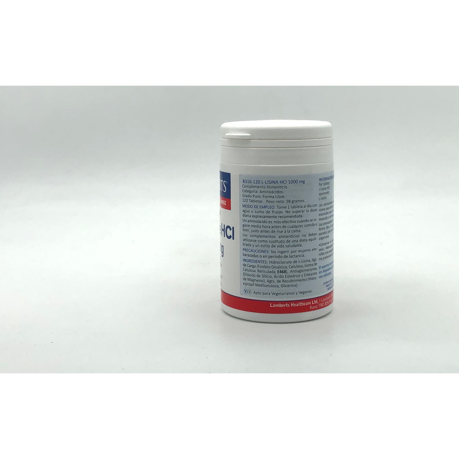 Lamberts L-Lisine HCL 1000mg 120 Tabletas