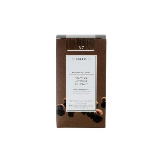 Korres Coloration Permanente 5.7 Châtain Clair Marrón 1ud
