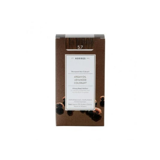 Korres Coloration Permanente 5.7 Châtain Clair Marrón 1ud