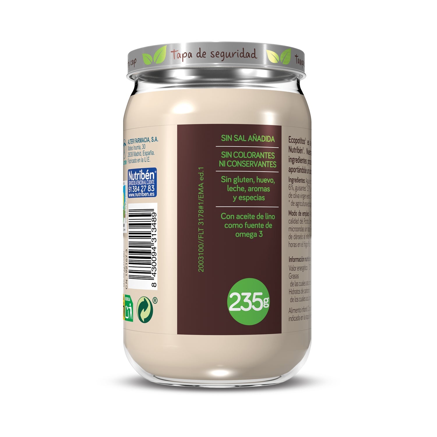 Nutriben Eco Pollo/Verd 235 g
