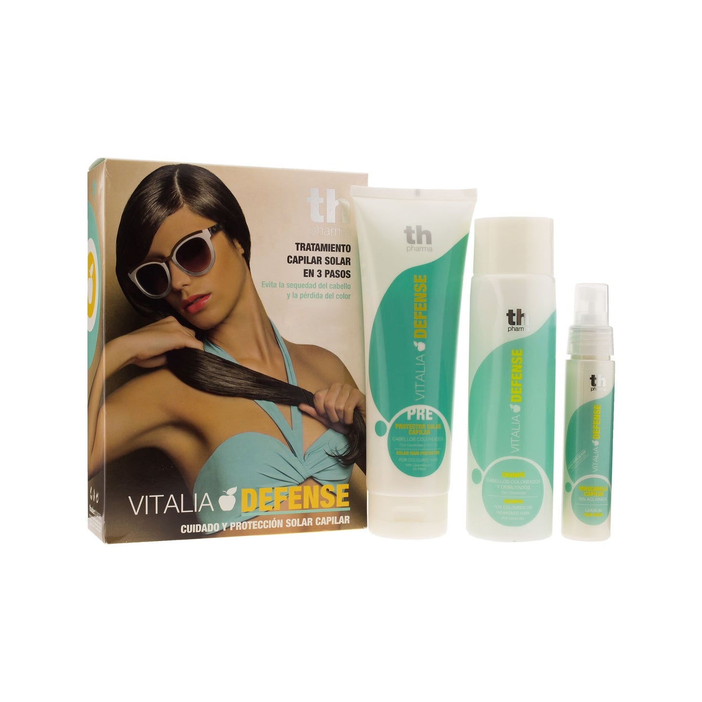 Th Pharma Tratamiento Solar Capilar Crema 250ml + Champú 300ml + Spray 60ml