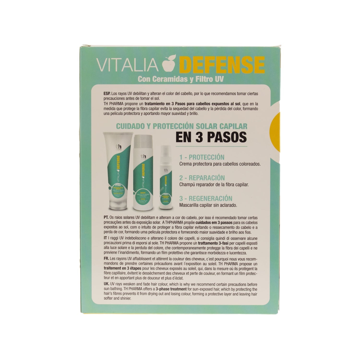 Th Pharma Tratamiento Solar Capilar Crema 250ml + Champú 300ml + Spray 60ml