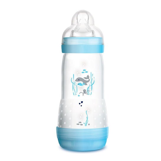 Mam Baby Biberón Anticólico 320ml Azul
