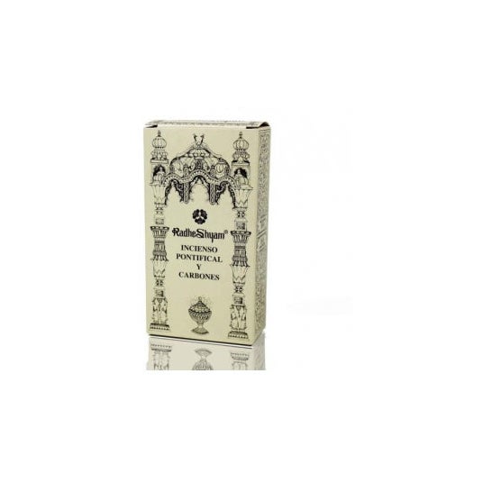 Radhe Shyam Incienso Pontifical y Carbones 100g