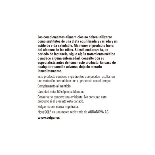 Solgar Nutri-Nano CoQ-10 50 Perlas