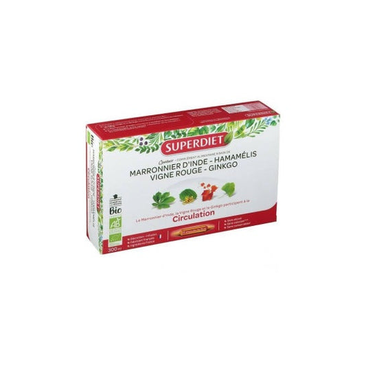 Super Diet Quartet Red Vine Circulation Organic 20 viales de 15ml