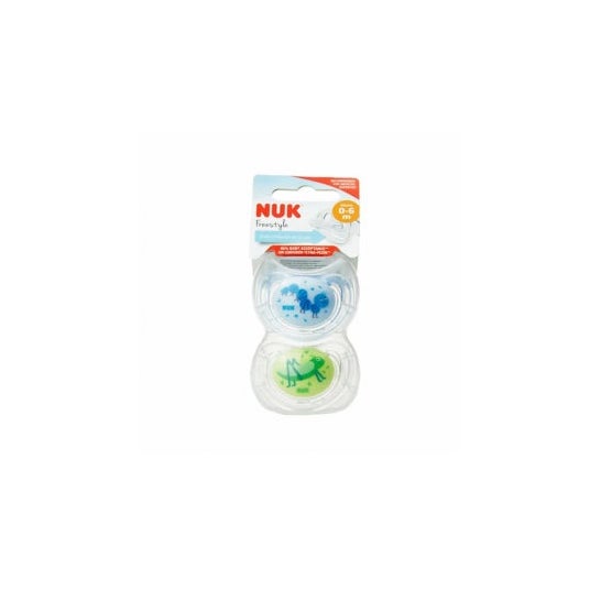 Nuk Chupete Silicona Freestyle Pacifier Baby 0-6 m 2 uds