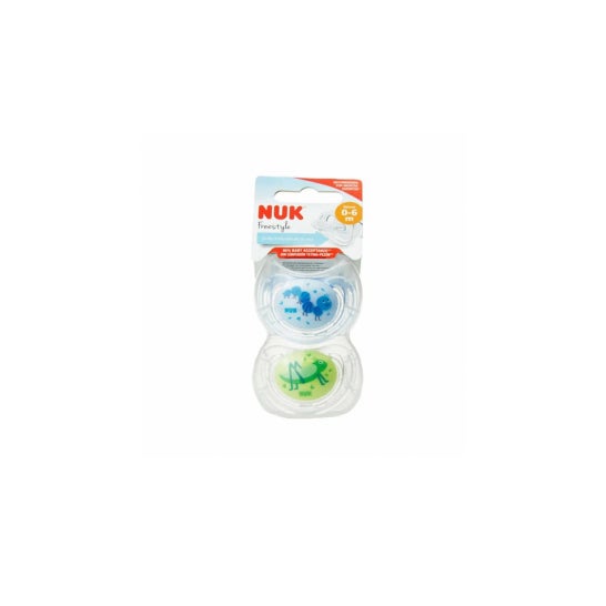 Nuk Chupete Silicona Freestyle Pacifier Baby 0-6 m 2 uds