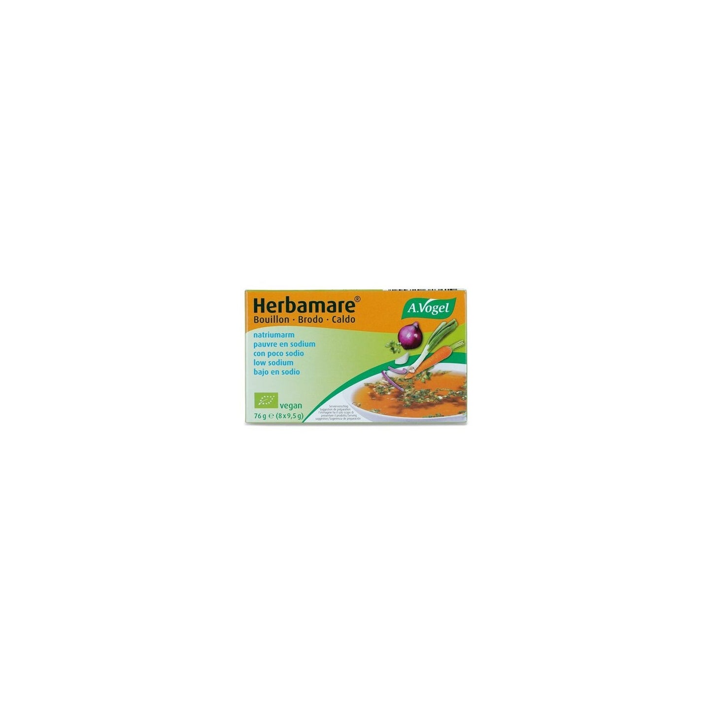 A. Vogel Herbamare Caldo Vegetal Bajo en Sodio Cubitos 8 uds