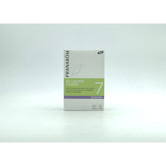 Pranarôm Oleocaps+ 7 Relajación y Sueño BIO 30caps