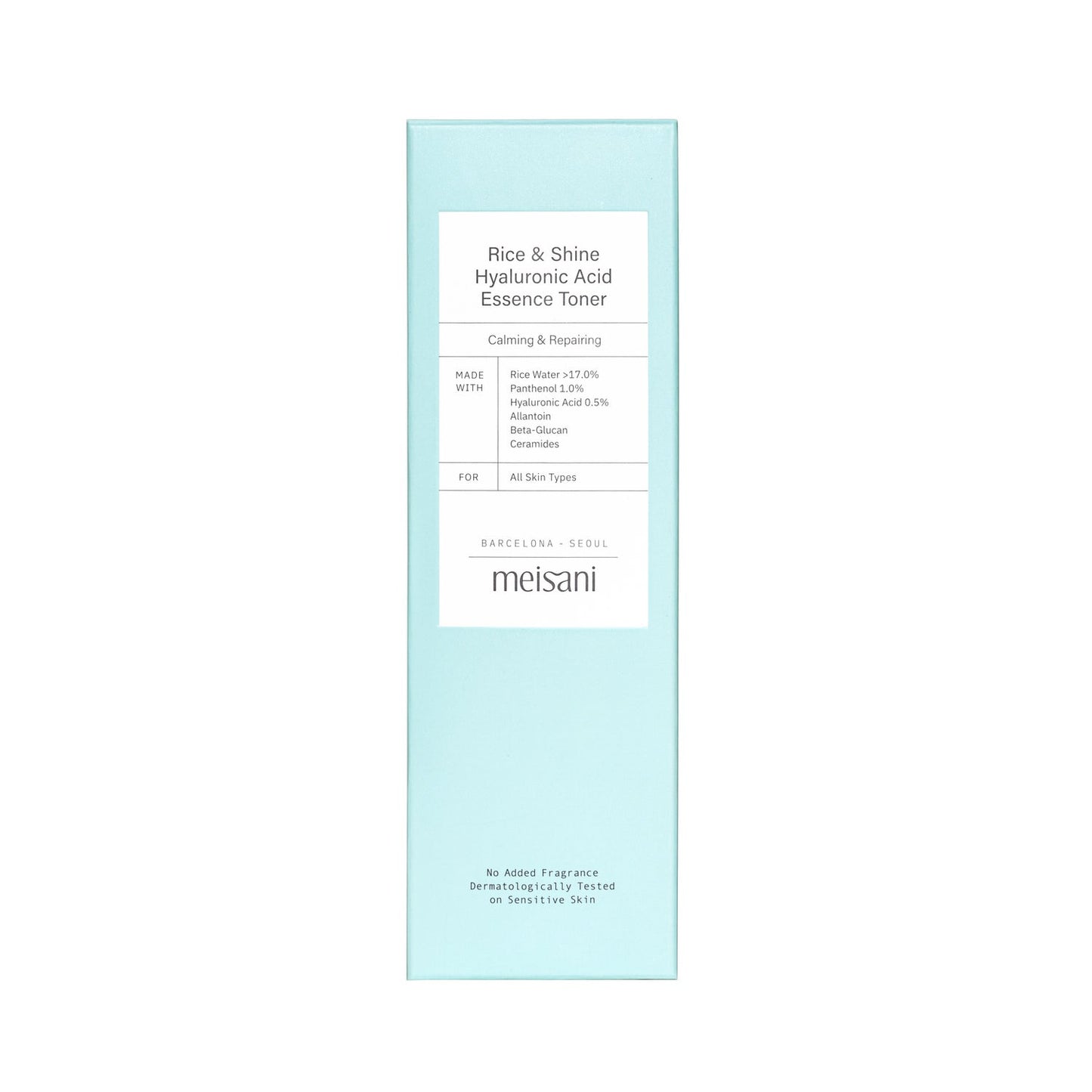 Meisani Rice and Shine Hyaluronic Acid Essence Toner 150ml