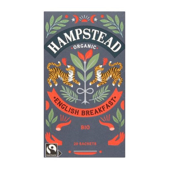 Hampstead Tea English Breakfast Infusión Bio 20 Sobres