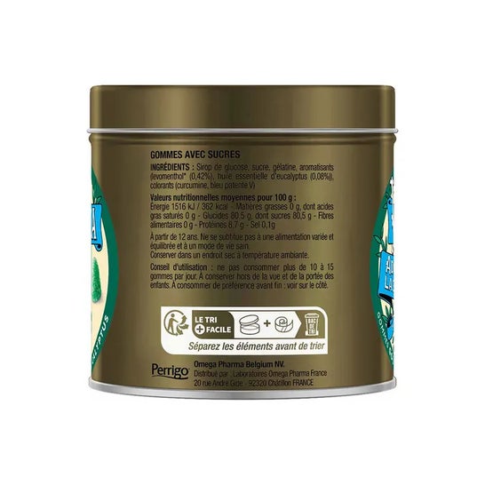 Valda Chicles Menta Eucalipto Bio 140g