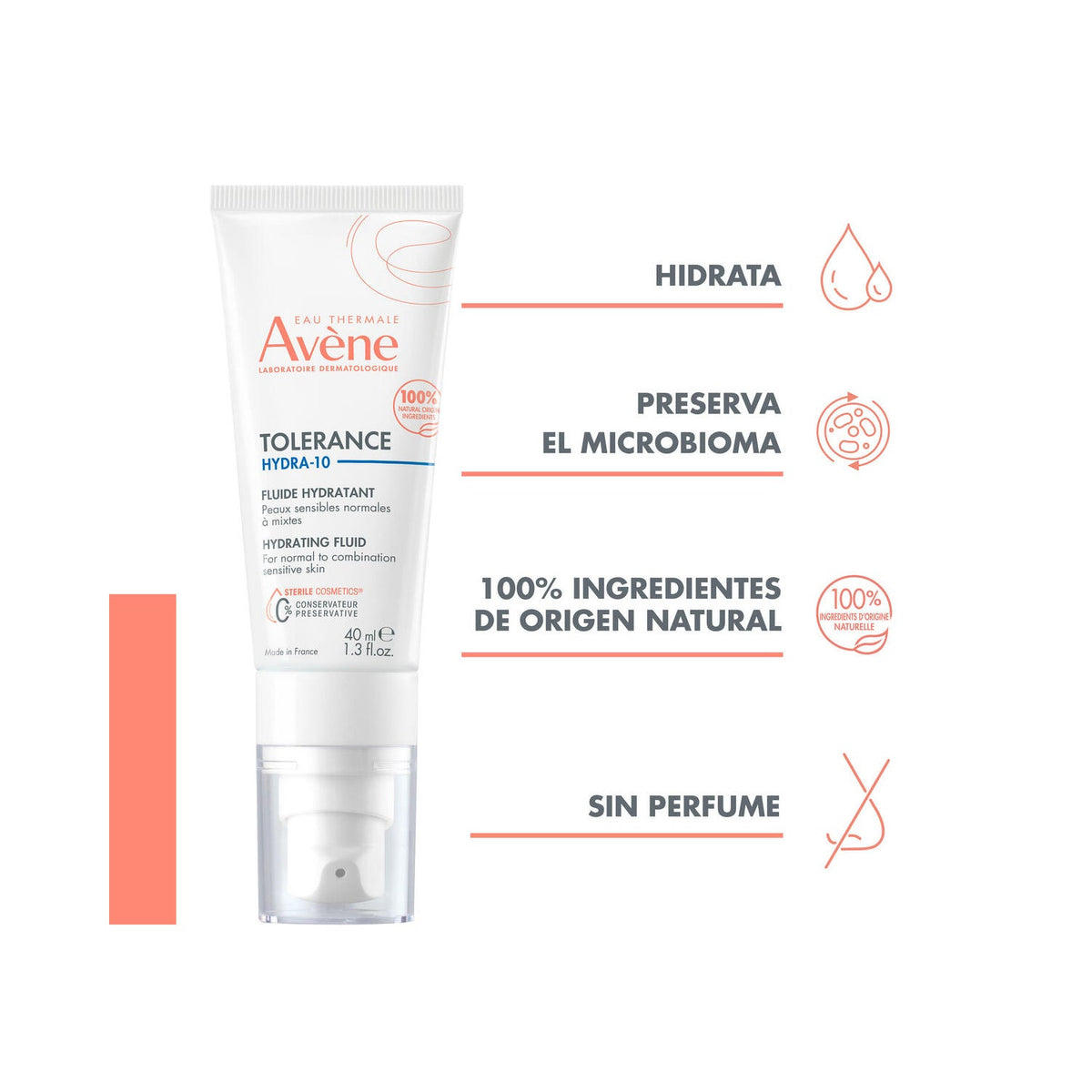 Avène Tolerance Hydra-10 Fluido Hidratante 40ml