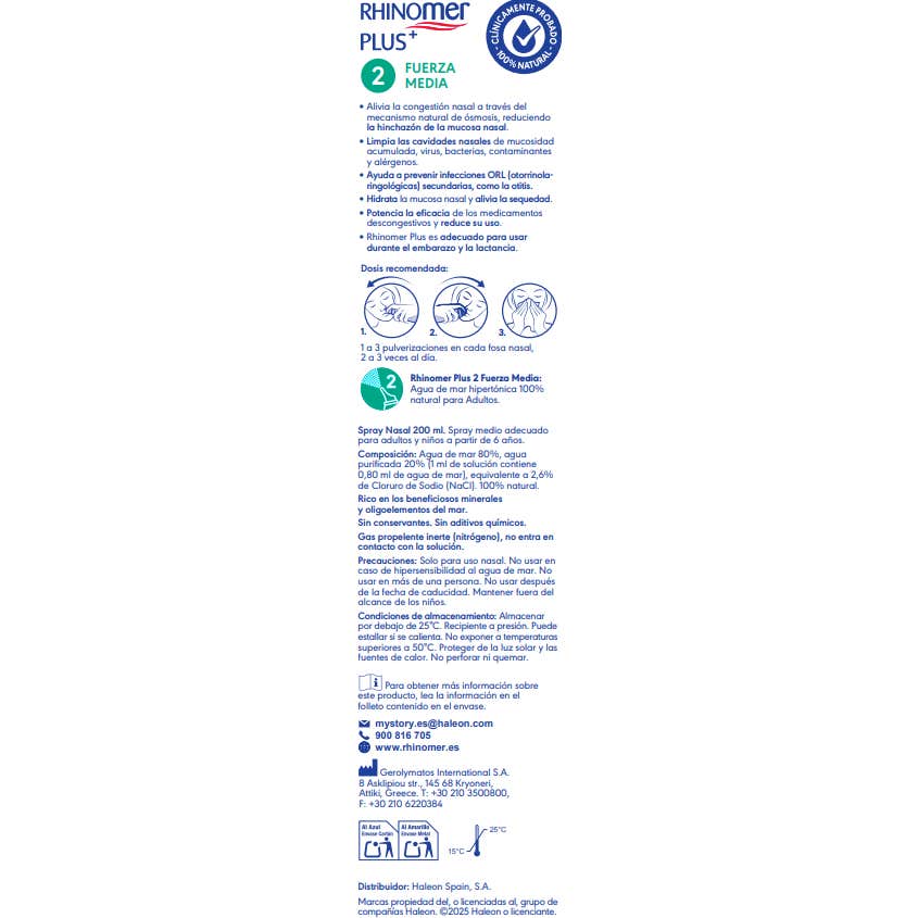 Rhinomer Plus Fuerza 2 Adultos 200ml