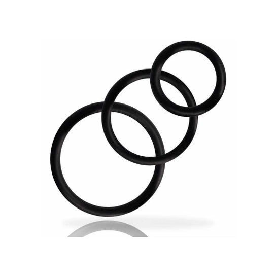 Addicted Toys Set Anillos Pene Black D-220161