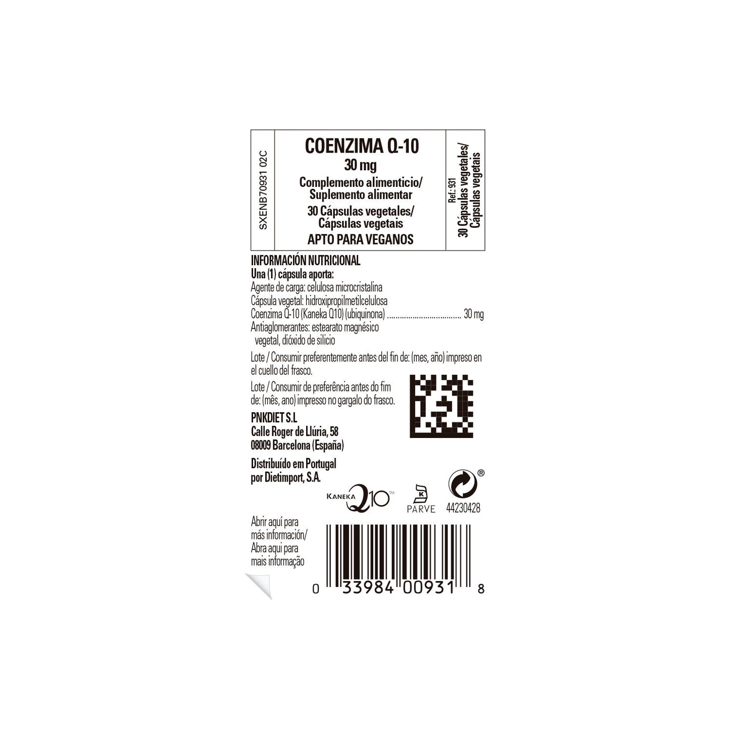 Solgar Coenzima Q-10 30mg 30vcaps