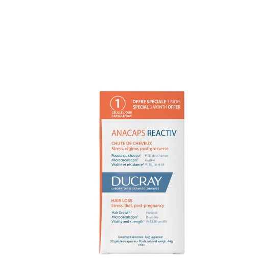 Ducray Anacaps Reactiv Caída del Cabello 90caps