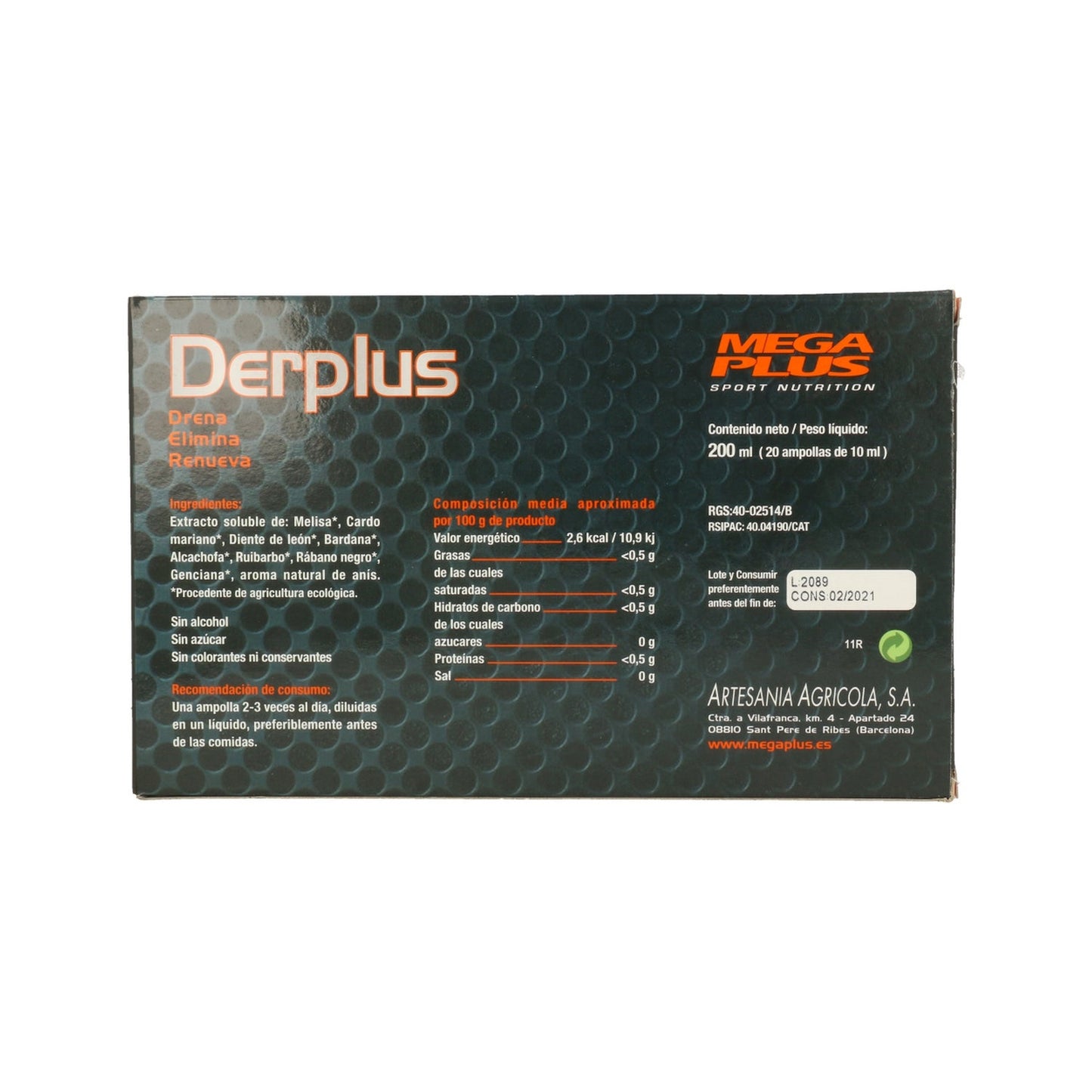 Mega Plus Derplus 20x10ml
