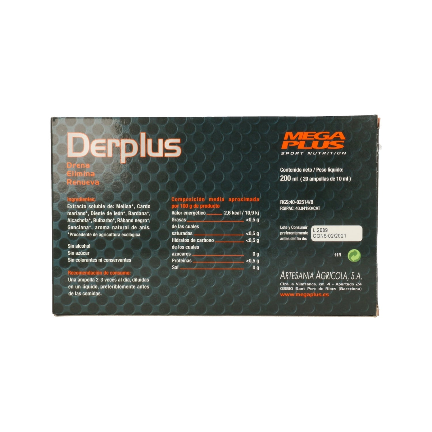 Mega Plus Derplus 20x10ml