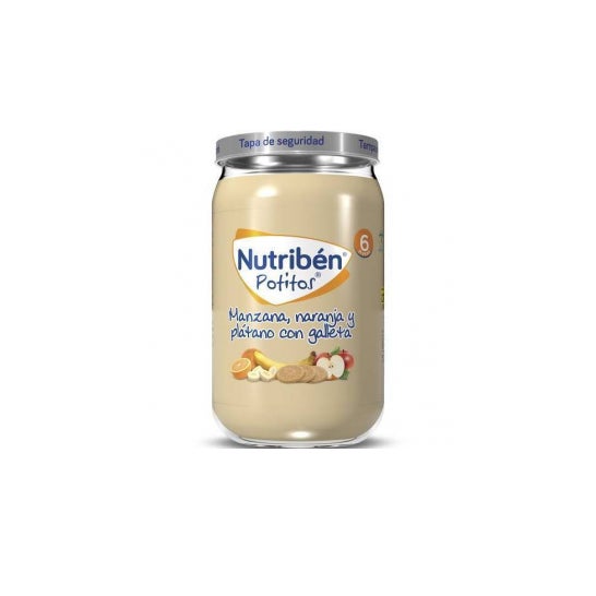Nutriben Manzana Naranja Platano Y Galleta Potito 235 G