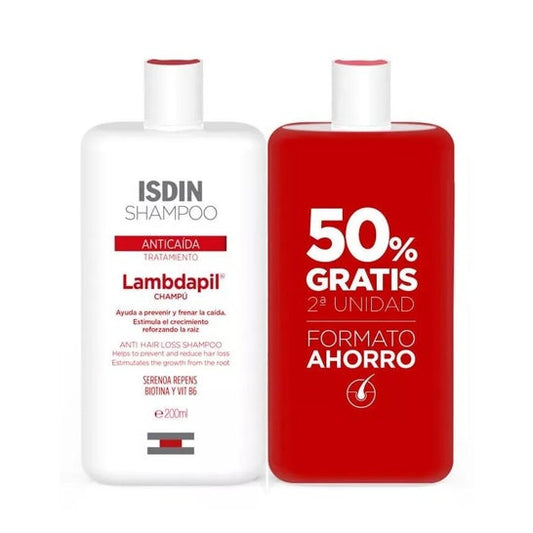 Isdin Lambdapil Duo Anticaida 200ml + 50% 2º Unidad