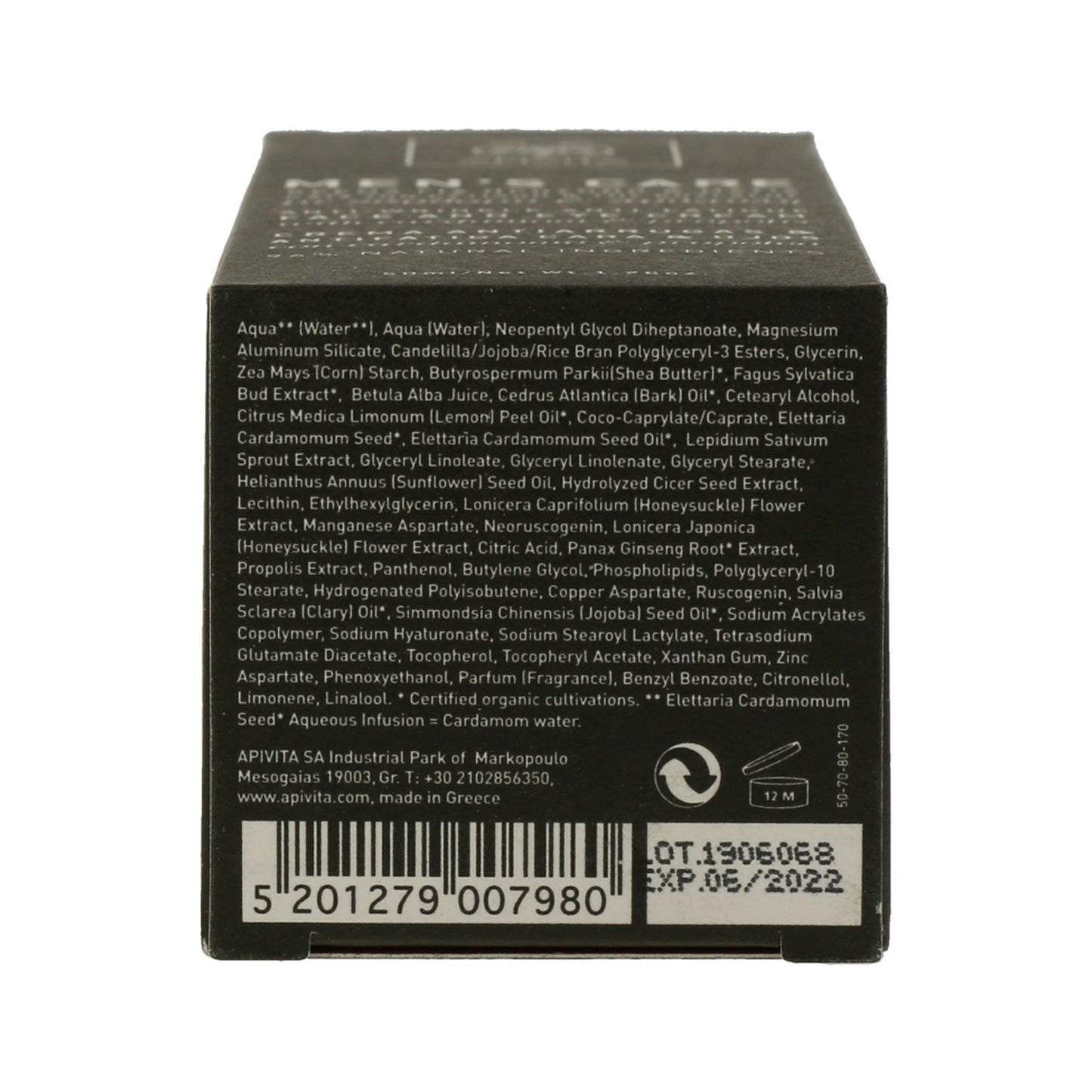Apivita Men's Care crema antiarrugas antifatiga 50ml