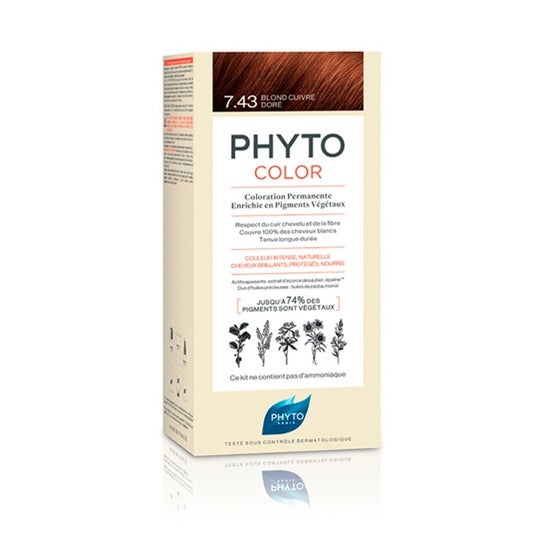 Phytocolor Rubio Dorado Cobrizo 7.43