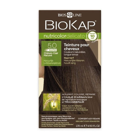 Biokap Delicato Rapid 5.0 Tinte Marrón Claro Natural 135 ml