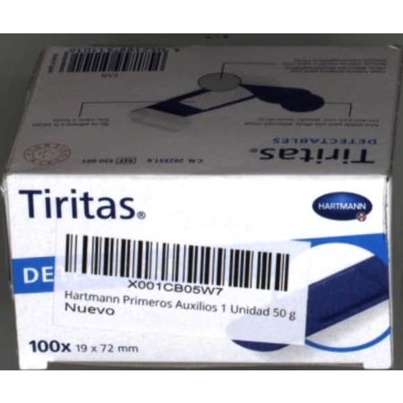 Tiritas Detectables Aposito Adhesivo 19 X 72