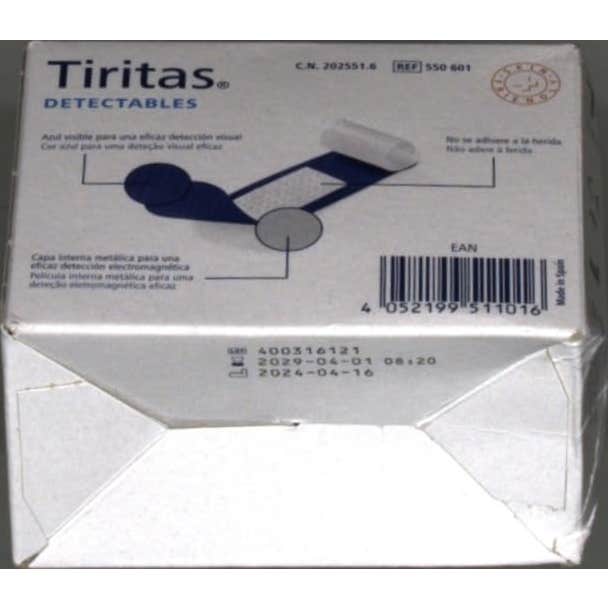 Tiritas Detectables Aposito Adhesivo 19 X 72