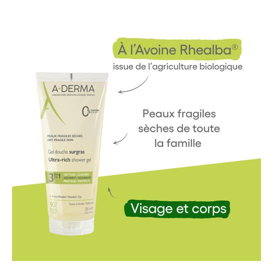 A-Derma gel Ducha Sobregraso 200 ml