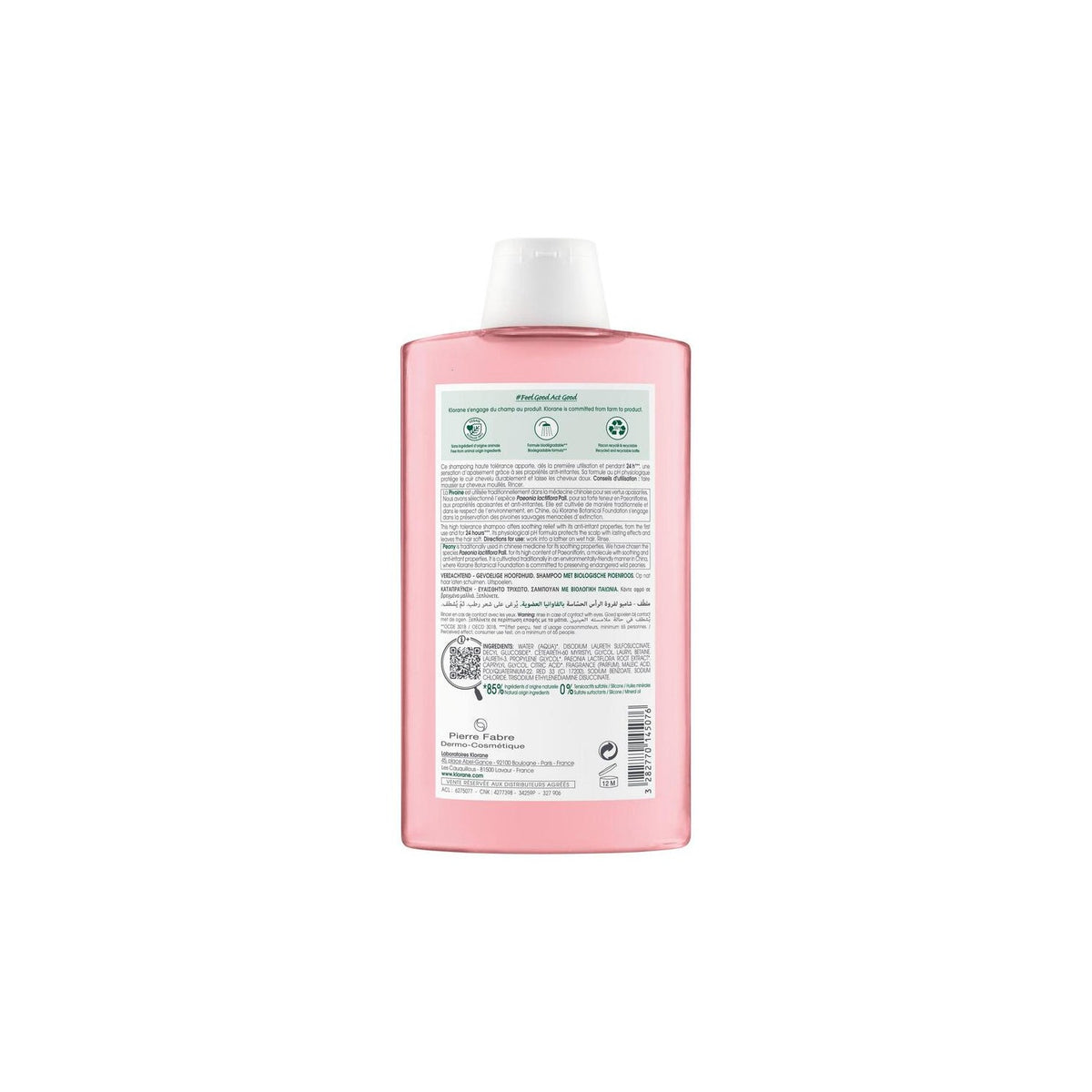 Klorane Champú a la Peonía BIO 400ml
