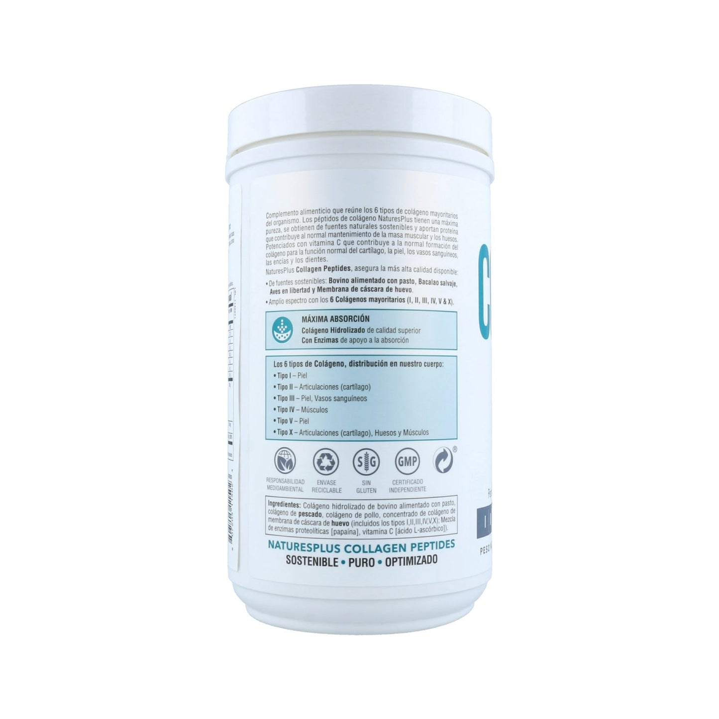 NaturesPlus Collagen Peptides 254g