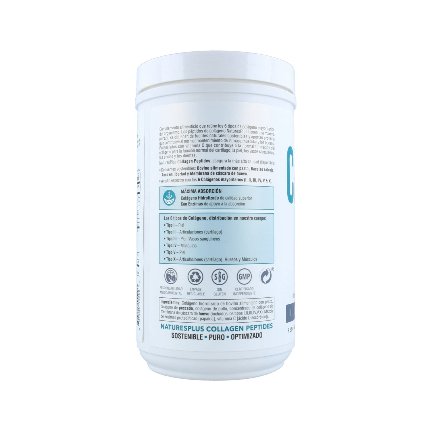 NaturesPlus Collagen Peptides 254g