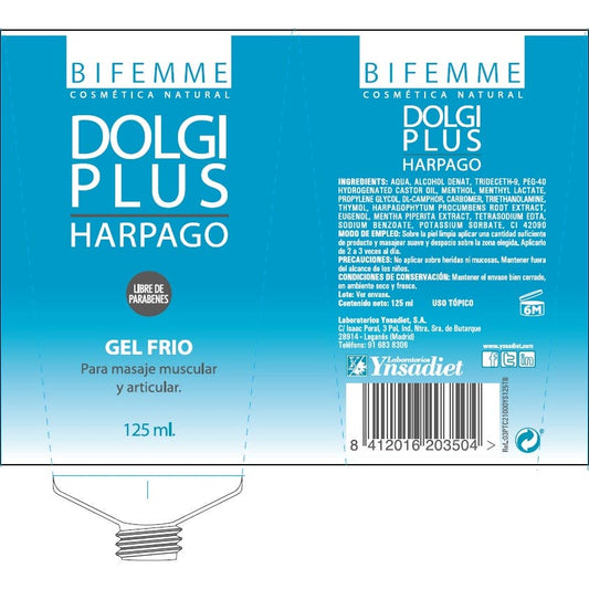 Bifemme Dolgi Plus Harpago Gel Frío 125 ml