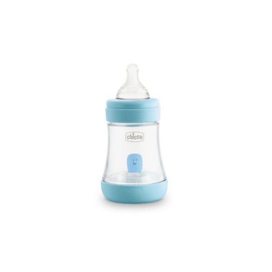 Perfect Biberón Tetina de Silicona azul 4M+ 300ml