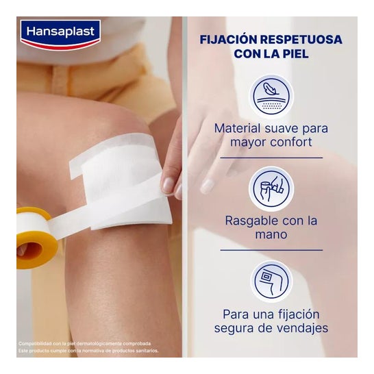 Hansaplast Med+ Soft Esparadrapo 5m x 2,5cm