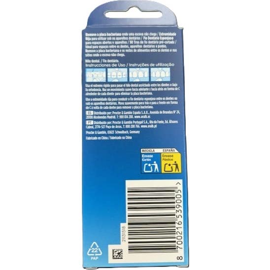 Oral-B Superfloss Seda Dental 50uds