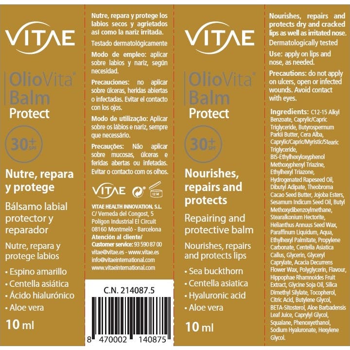 Vitae OlioVita Balm Protect SPF30+ 10ml