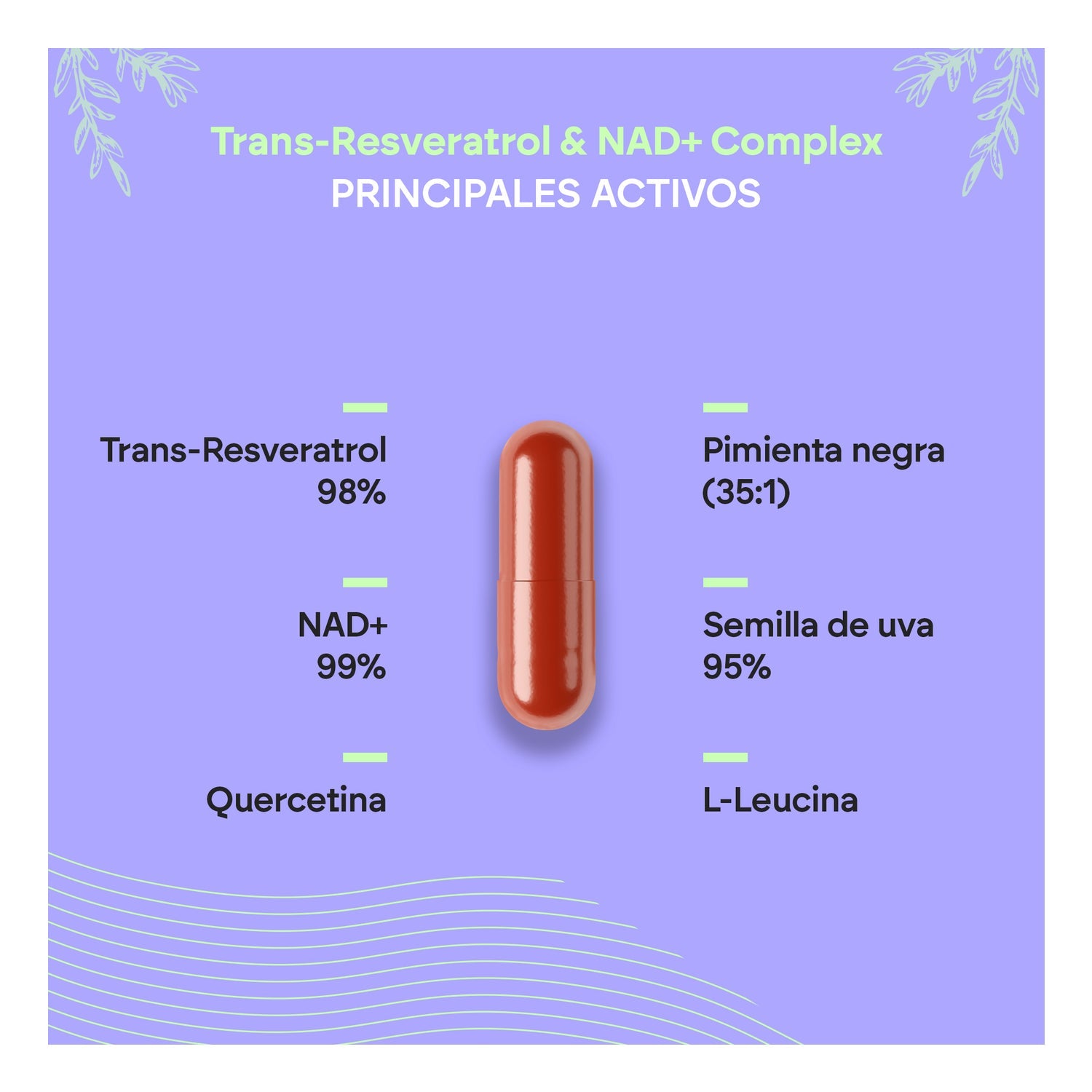 Nutralie Trans Resveratrol y NAD+ 60caps