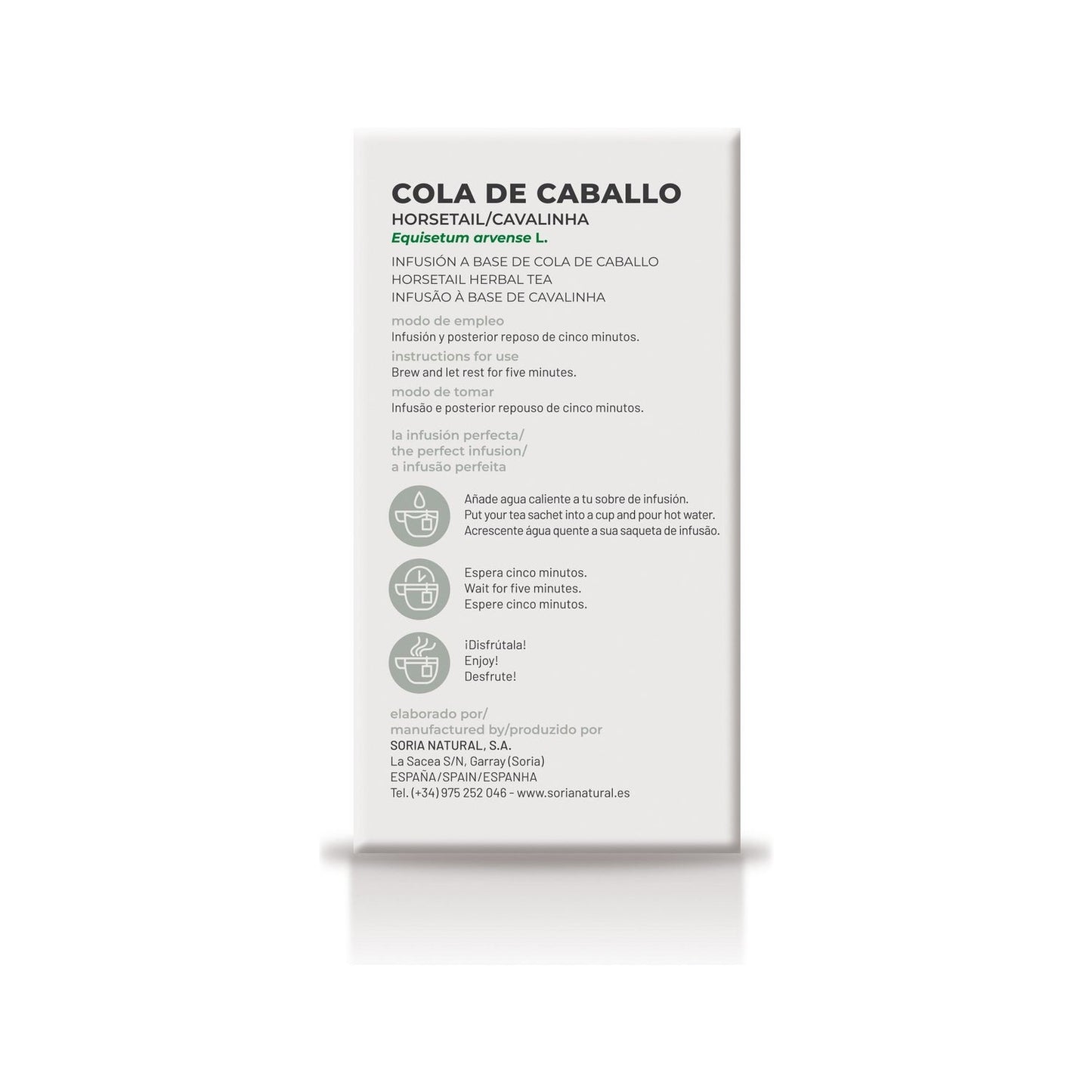 Soria Natural Infusion Cola De Caballo 20 Filtros