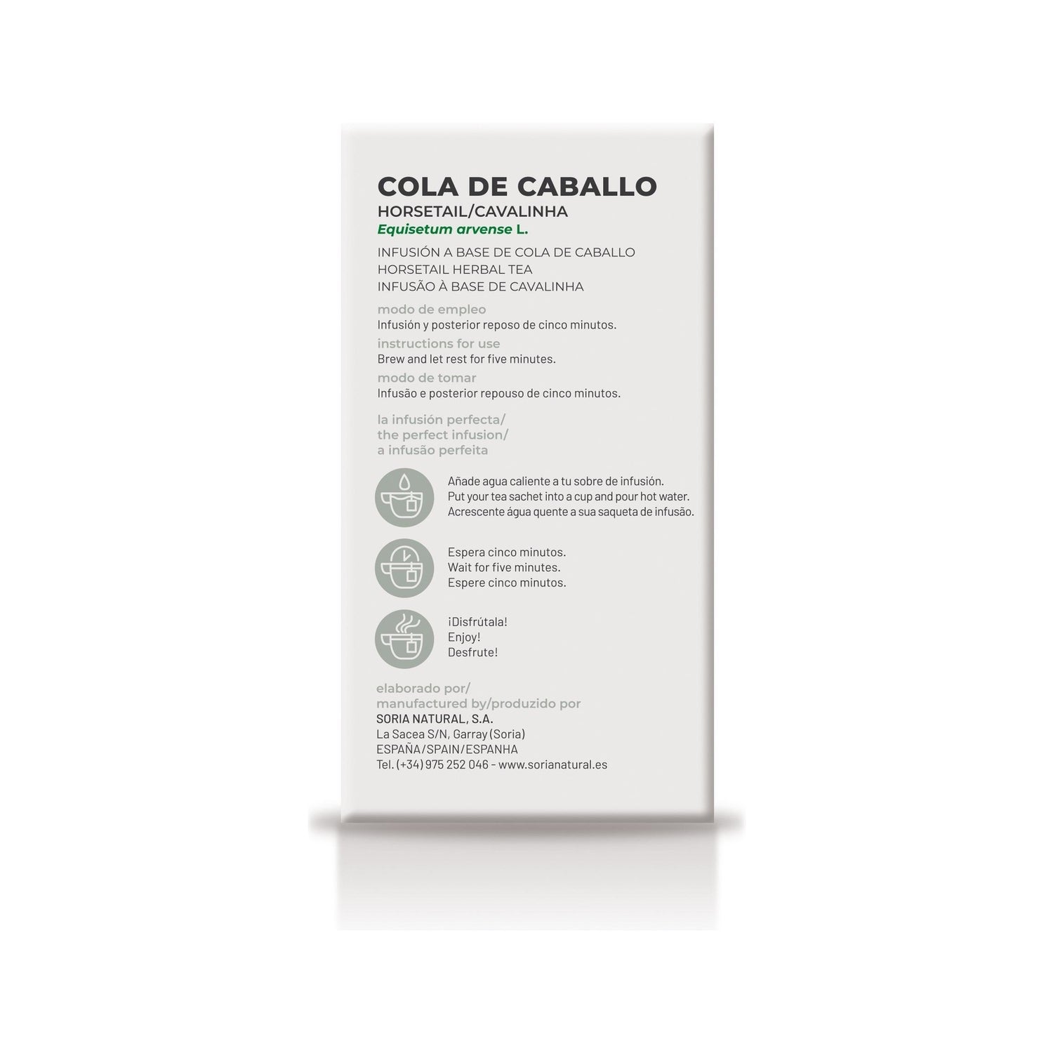 Soria Natural Infusion Cola De Caballo 20 Filtros