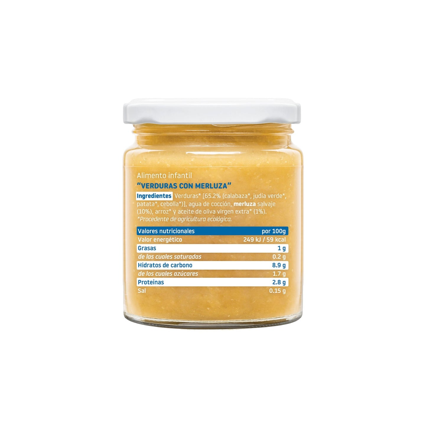 Smileat Tarrito Ecológico de Merluza con Verduras 230g