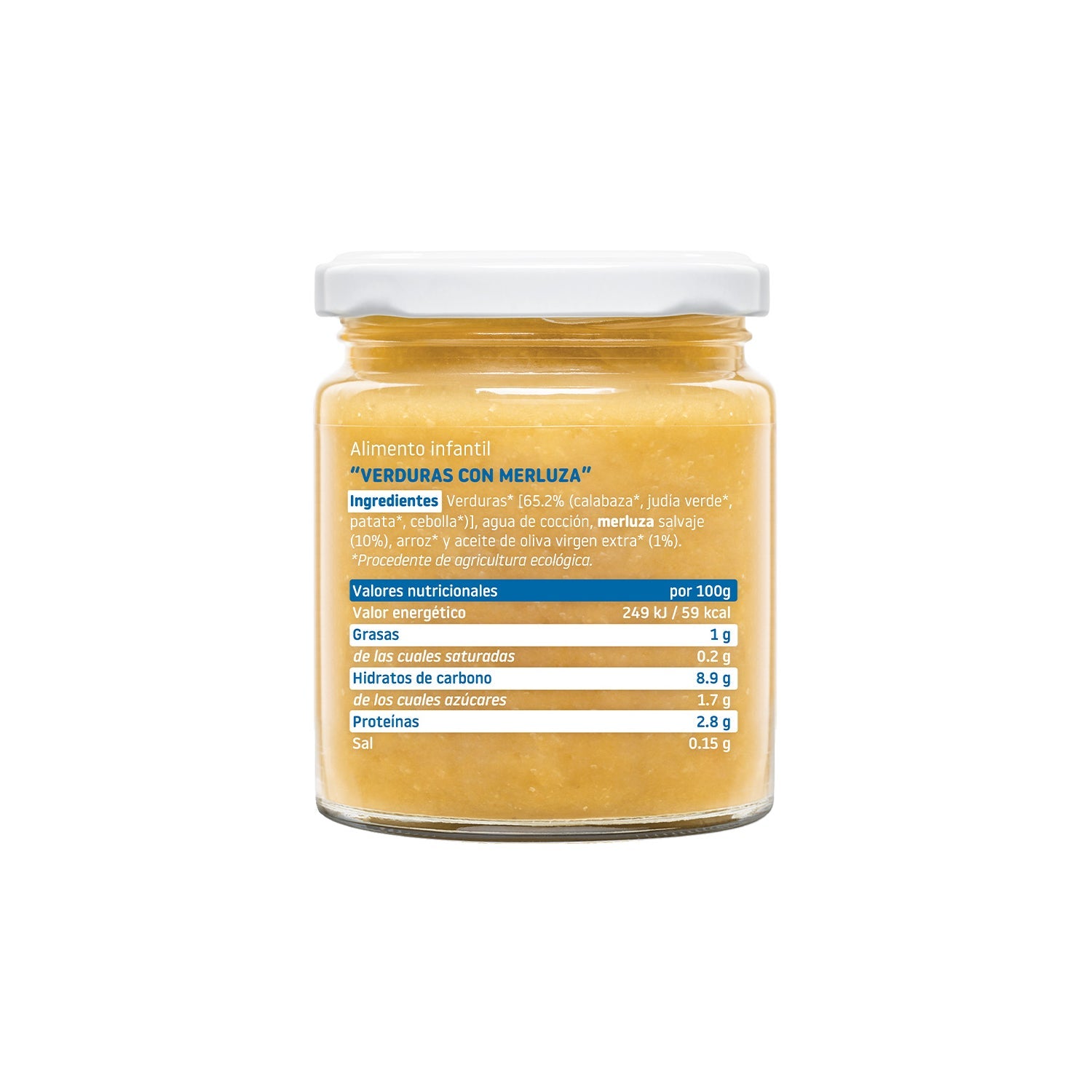 Smileat Tarrito Ecológico de Merluza con Verduras 230g