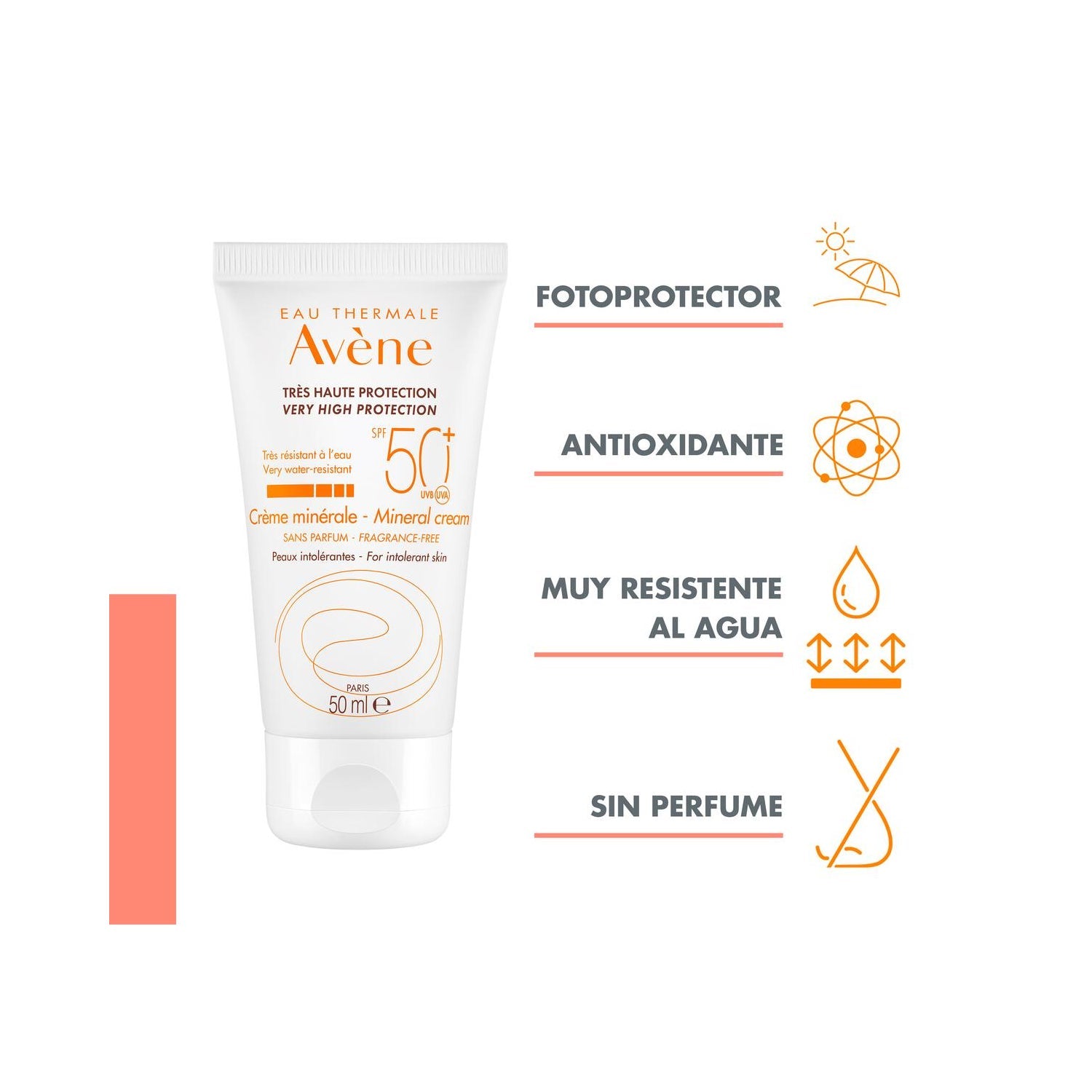 Avène Solar Crema Mineral SPF50+ 50ml