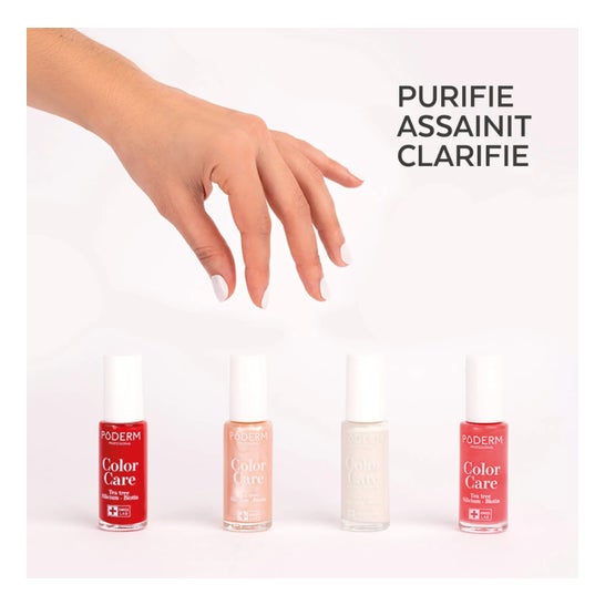 Poderm Tea Tree Color Care Esmalte Uñas Nr 903 Rosa Polvo 8ml
