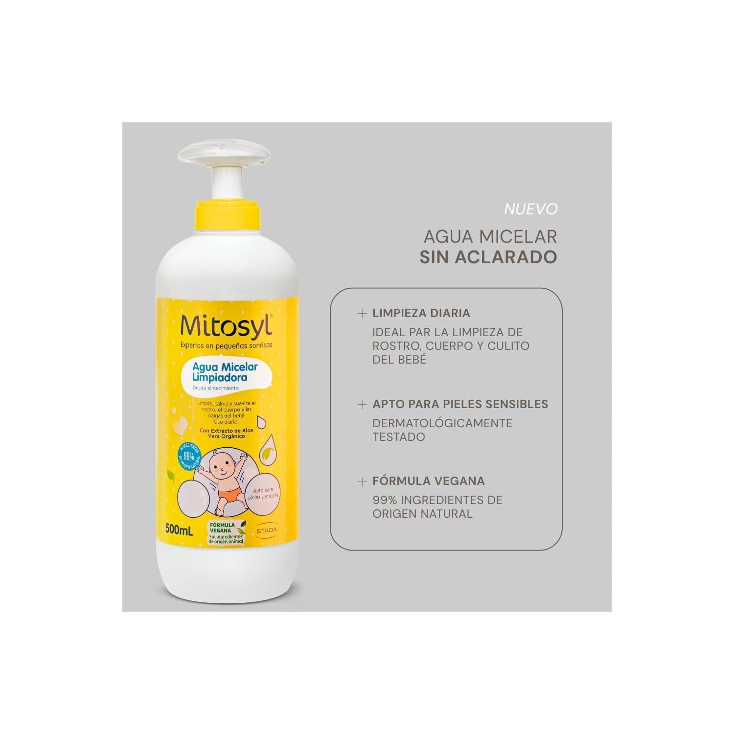 Mitosyl Agua Micelar Limpiadora 500ml
