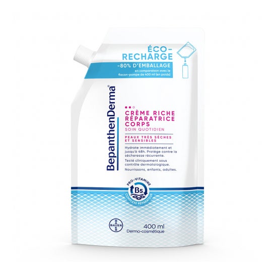 Bepanthenderma Crema Corporal Rica Recambio Eco 400 ml