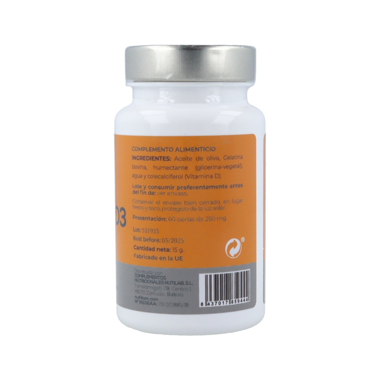 Nutilab Vitamina D3 250 mg 60 caps